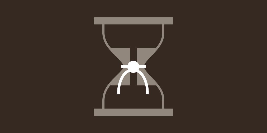 An icon that’s a blend between a Chemex brewer and an hourglass