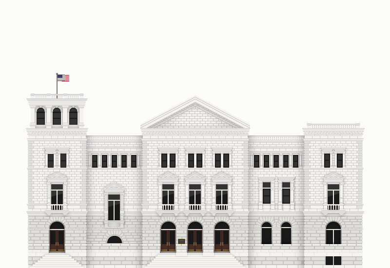 Digital art of the Charleston post office